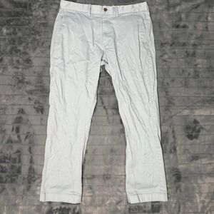 J.Crew Mercantile Flex Straight Leg Chino Pants Mens 32x30 Light Blue Cotton